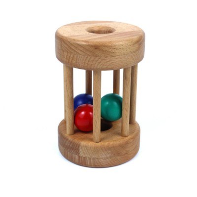 Montessori Materials Rolling Drum wood toys for kids  educational learning toys