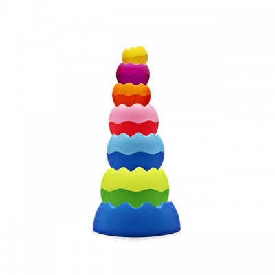 Baby Stacking Toys Rock Tumbler Plastic Building Blocks Toys For Kids Twist Ball